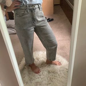 Greywash high waisted jeans